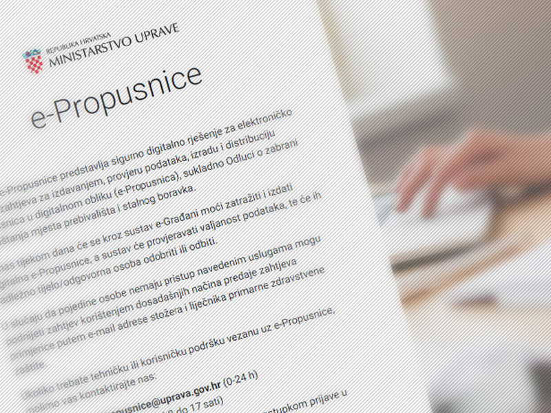 Dostupan sustav e-Propusnice, od 6. travnja stupa na snagu